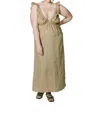 Harly Jae Milos Maxi Dress In Taupe In Brown