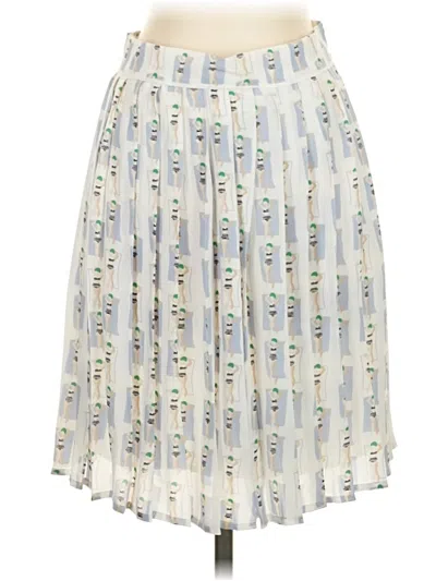 Pre-owned Harlyn Casual Skirt In White