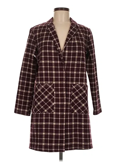 Pre-owned Harlyn Coat In Burgundy