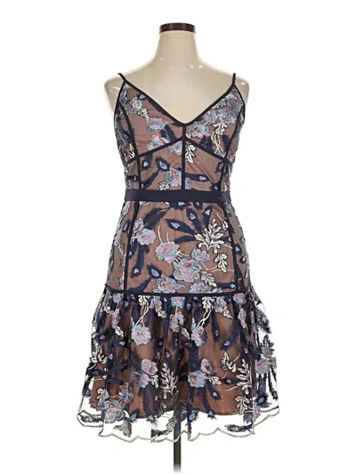 Pre-owned Harlyn Cocktail Dress In Brown