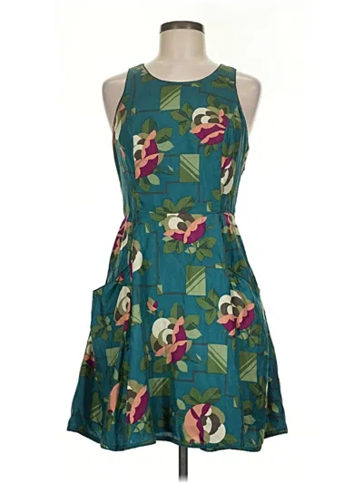 Pre-owned Harlyn Cocktail Dress In Teal
