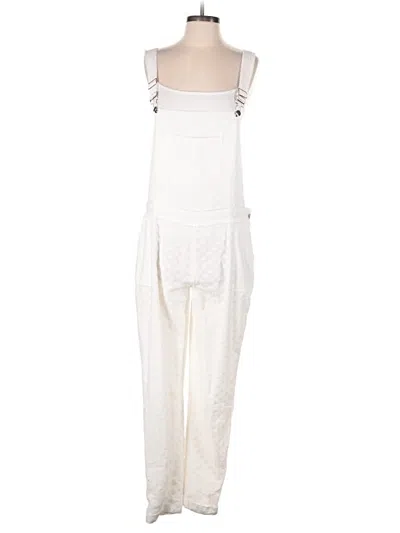 Pre-owned Harlyn Jumpsuit In White
