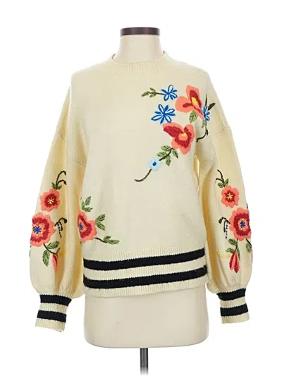 Pre-owned Harlyn Pullover Sweater In White