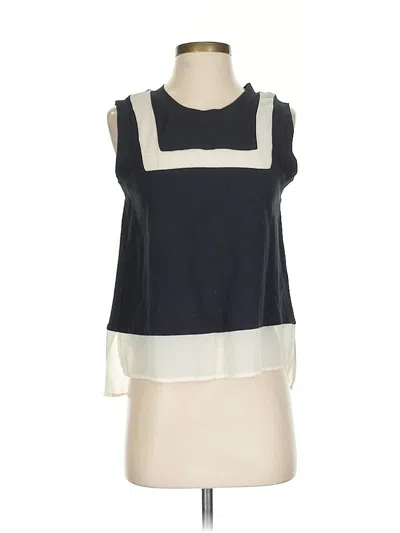 Pre-owned Harlyn Sleeveless Blouse In Black