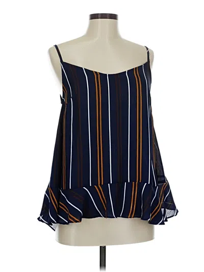 Pre-owned Harlyn Sleeveless Blouse In Blue