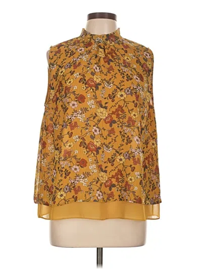 Pre-owned Harlyn Sleeveless Blouse In Gold