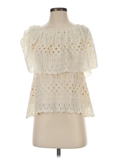 Pre-owned Harlyn Sleeveless Blouse In Ivory