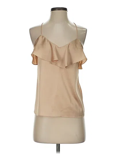 Pre-owned Harlyn Sleeveless Blouse In Tan