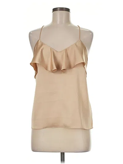 Pre-owned Harlyn Sleeveless Blouse In Tan