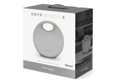 Pre-owned Harman Kardon Onyx Studio 6 Wireless Ipx7 Waterproof Bluetooth Speaker Hkos6gryam Grey