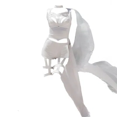 Harmonia Ny Lemuria White Flowy Four Pieces Set By Dani Watanabe