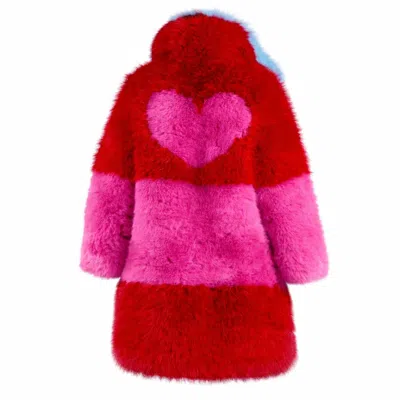 Harmonia Ny Women's Heartbreaker Faux  Fur Coat By Dani Watanabe In Multi