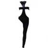 Harmonia Ny Women's Lemuria Asymmetric Black Catsuit By Dani Watanabe In Black