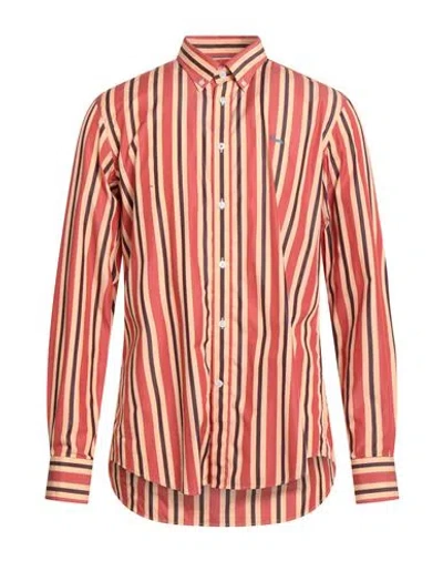 Harmont & Blaine Artificial Intelligence X  Man Shirt Apricot Size L Cotton In Orange