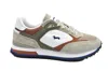 Harmont & Blaine Beige Low-top Sneakers With Suede And Mesh Detailing In Gray