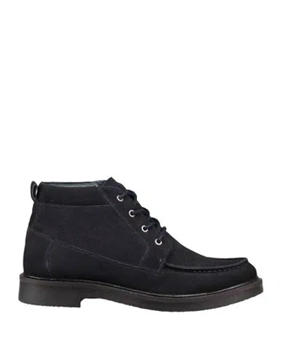 Harmont & Blaine Blaine. Man Ankle Boots Midnight Blue Size 12 Leather
