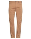 Harmont & Blaine Blaine. Man Pants Camel Size 44 Cotton, Elastane In Brown