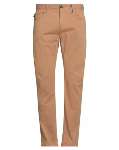 Harmont & Blaine Blaine. Man Pants Camel Size 44 Cotton, Elastane In Brown