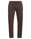 Harmont & Blaine Blaine. Man Pants Chocolate Brown Size 44 Cotton, Elastane