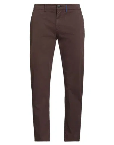 Harmont & Blaine Blaine. Man Pants Chocolate Brown Size 44 Cotton, Elastane