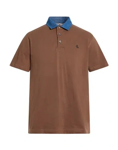 Harmont & Blaine Blaine Man Polo Shirt Light Brown Size 3xl Cotton In Multi