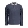 Harmont & Blaine Blue Cotton Men Polo Shirt In Blue