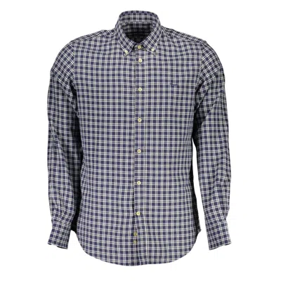 Harmont & Blaine Blue Cotton Men Shirt In Multi