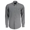 Harmont & Blaine Blue Cotton Men's Shirt In Gray