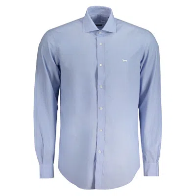 Harmont & Blaine Light Blue Cotton Regular Fit Shirt