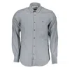 Harmont & Blaine Blue Cotton Pattern Shirt In Blue