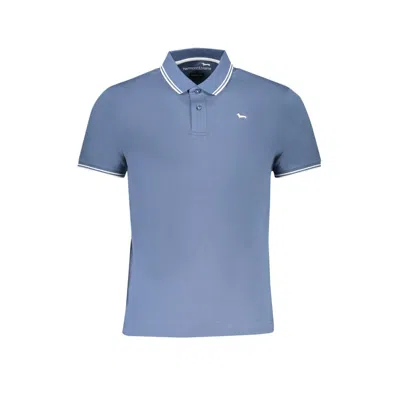 Harmont & Blaine Embroidered-motif Polo Shirt In Blue