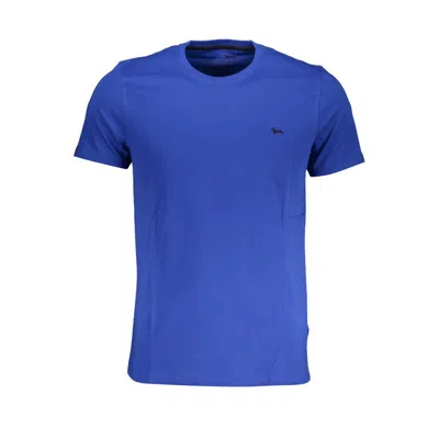 HARMONT & BLAINE BLUE COTTON T-SHIRT