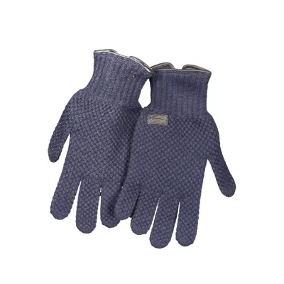 Harmont & Blaine Blue Wool Glove In Purple