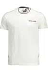 HARMONT & BLAINE CHIC COTTON CREW NECK TEE WITH CONTRASTING MEN'S DETAILS