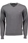 Harmont & Blaine Brown Wool Men Sweater In Gray