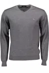 Harmont & Blaine Brown Wool Men Sweater In Gray