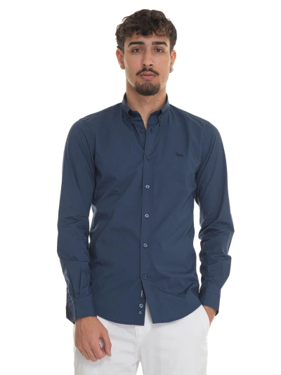 Harmont & Blaine Cnl011 Casual Shirt In Blu Marine