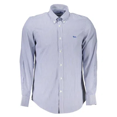 Harmont & Blaine Elegant Long Sleeve Button-down Shirt In Blue