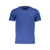 Harmont & Blaine Blue Cotton T-shirt In Blue