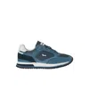 Harmont & Blaine Dynamic Blue Sneakers With Suede In Blue