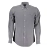 Harmont & Blaine Elegant Blue Long Sleeve Cotton Shirt In Blue