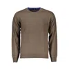 Harmont & Blaine Man Sweater Dark Brown Size Xl Wool, Viscose, Polyamide, Cashmere In Brown