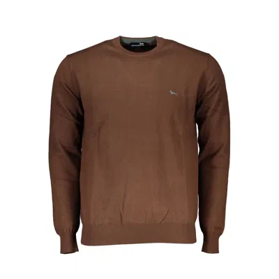 HARMONT & BLAINE HARMONT & BLAINE ELEGANT CREW NECK EMBROIDERED MEN'S SWEATER