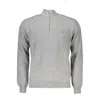 HARMONT & BLAINE ELEGANT HALF-ZIP SWEATER WITH CONTRAST MEN'S DETAILS