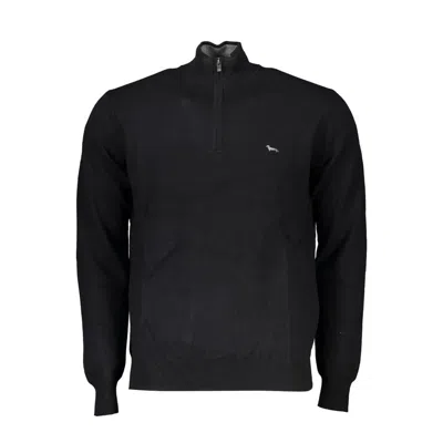 Harmont & Blaine Elegant Half-zip Sweater With Embroidered Detail