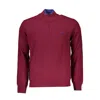 Harmont & Blaine Elegant Half-zip Sweater With Embroidery Detail