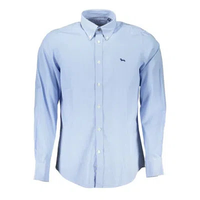 HARMONT & BLAINE ELEGANT LIGHT BLUE LONG SLEEVE COTTON SHIRT