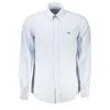 Harmont & Blaine Elegant Striped Button-down Cotton Shirt In Light Blue