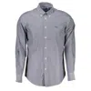 Harmont & Blaine Elegant Blue Long Sleeve Cotton Shirt In Blue