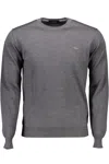 HARMONT & BLAINE ELEGANT WOOL SWEATER WITH CLASSIC MEN'S LOGO